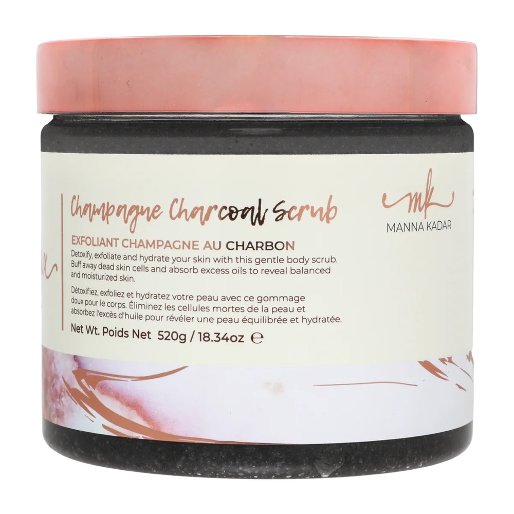 Manna Kadar Champagne Charcoal Scrub, NEW, Relsx & Self-Care Home Spa